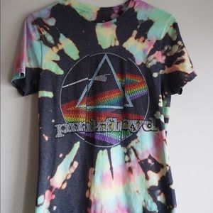 Custom Tie Dye Pink Floyd Tee